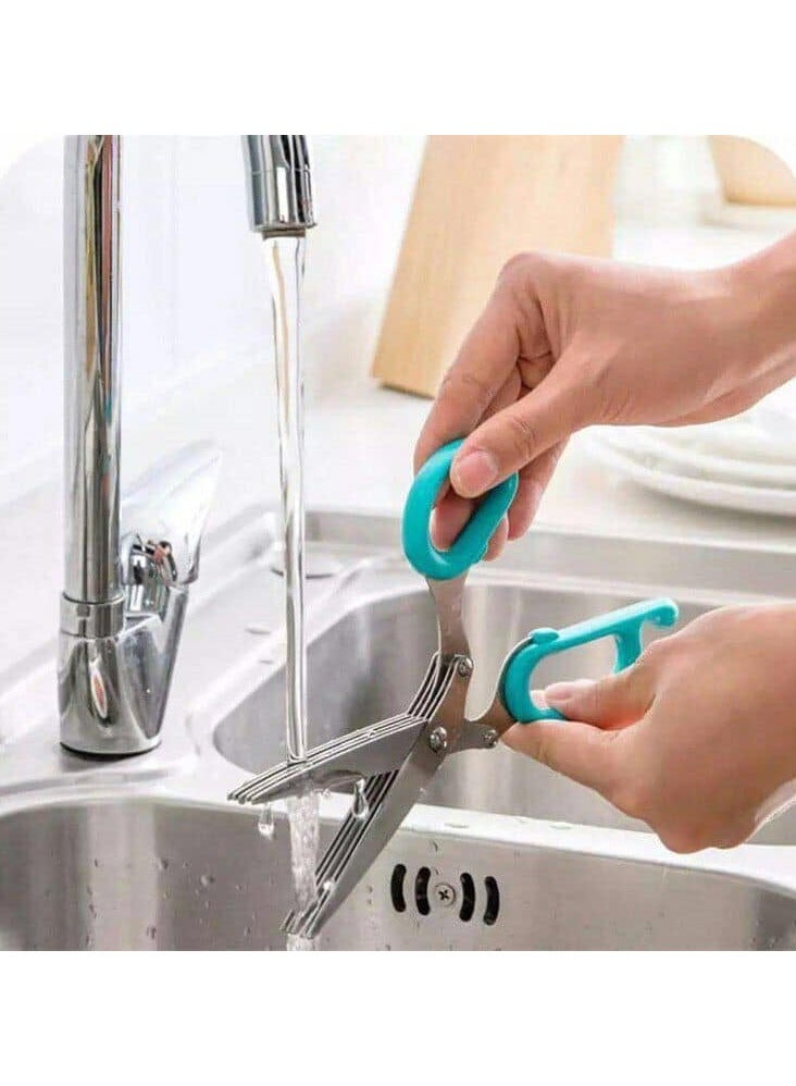 5 blade stainless steel vegetable scissors - Image 2