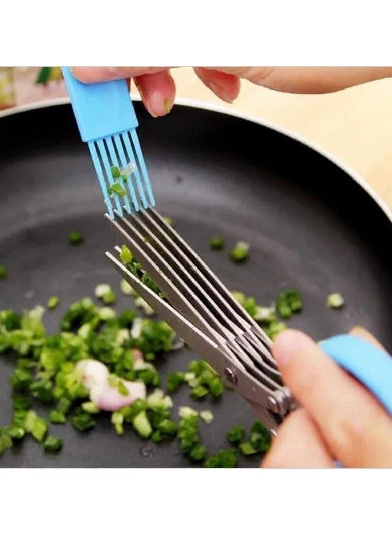 5 blade stainless steel vegetable scissors - Image 3