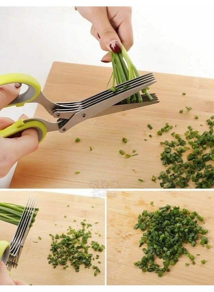 5 blade stainless steel vegetable scissors - Image 4