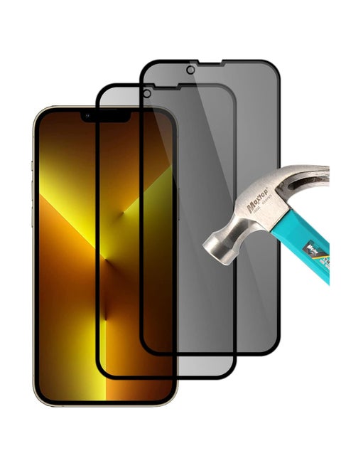 2 Pack, Compatible with iPhone 13 Pro Max/iPhone 14 Plus (6.7") Privacy Screen Protector, Tempered Glass for iPhone 13 Pro Max/iPhone 14 Plus, [Anti Spy] [Anti Privacy], 9H Scratch Resistant, Bubble Free, Easy to install