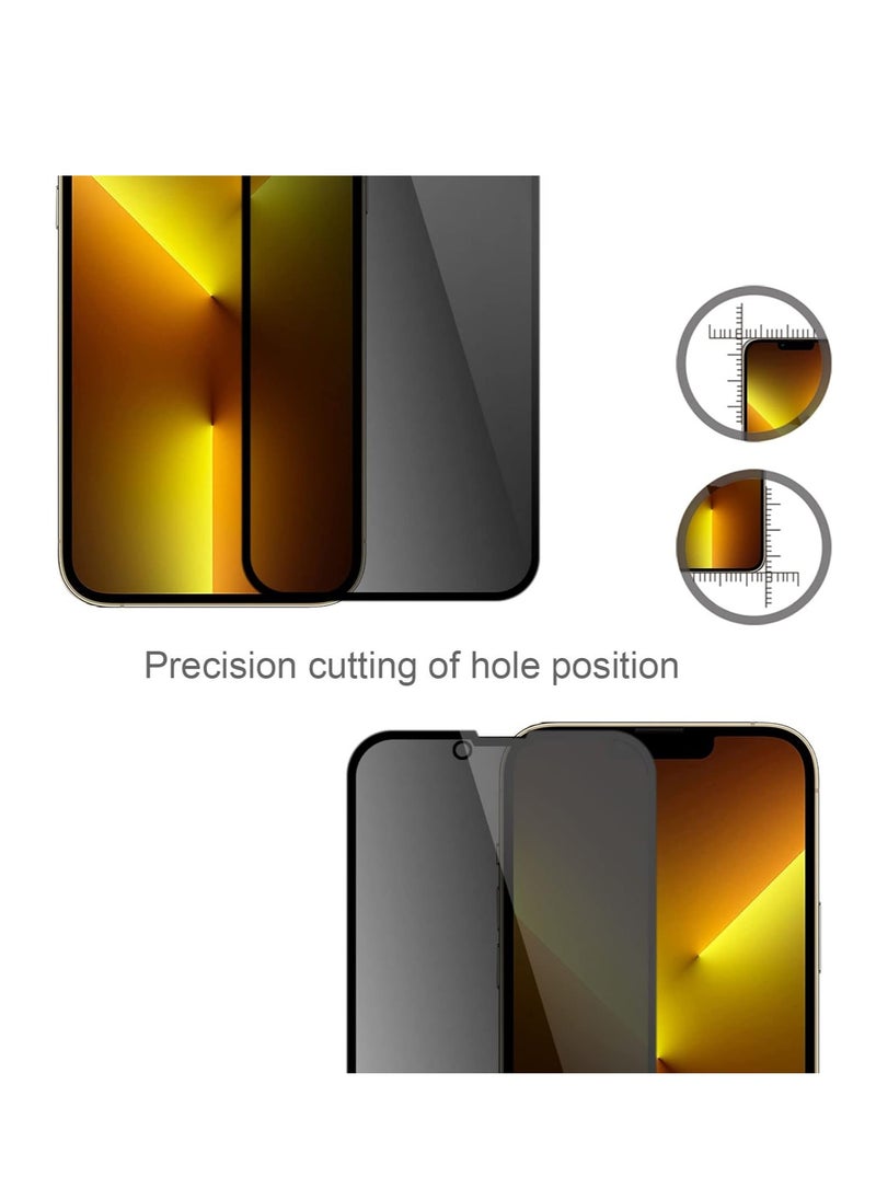 2 Pack, Compatible with iPhone 13 Pro Max/iPhone 14 Plus (6.7") Privacy Screen Protector, Tempered Glass for iPhone 13 Pro Max/iPhone 14 Plus, [Anti Spy] [Anti Privacy], 9H Scratch Resistant, Bubble Free, Easy to install