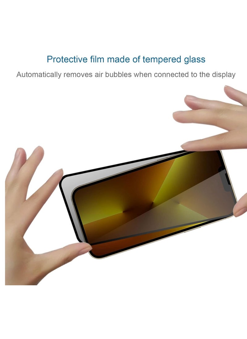 2 Pack, Compatible with iPhone 13 Pro Max/iPhone 14 Plus (6.7") Privacy Screen Protector, Tempered Glass for iPhone 13 Pro Max/iPhone 14 Plus, [Anti Spy] [Anti Privacy], 9H Scratch Resistant, Bubble Free, Easy to install