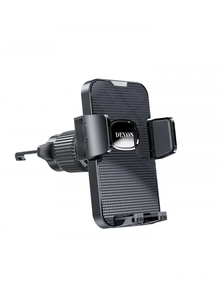 Devon Car Phone Holder with Mobile Phone Mounting Base for Car Air Vent Universal Fit Hands-Free Device Stand for Driving Travel Daily Use - Image 1