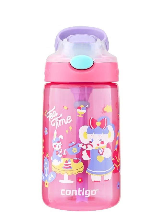 كونتيجو زجاجة مياه مقاومة للتسرب Contigo Water Bottle for Kids & Toddlers -400 مل BPA Free Fun Cartoon Print - Image 1