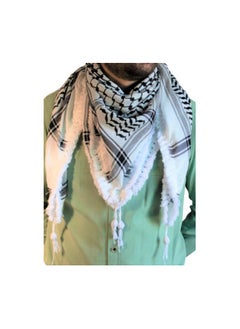 TRENDI LAND ZON Arabic Scarf Cotton Shemagh Keffiyeh Arab Scarf Made for Palestine NECK WRAP ARAB SCARF  - Image 1