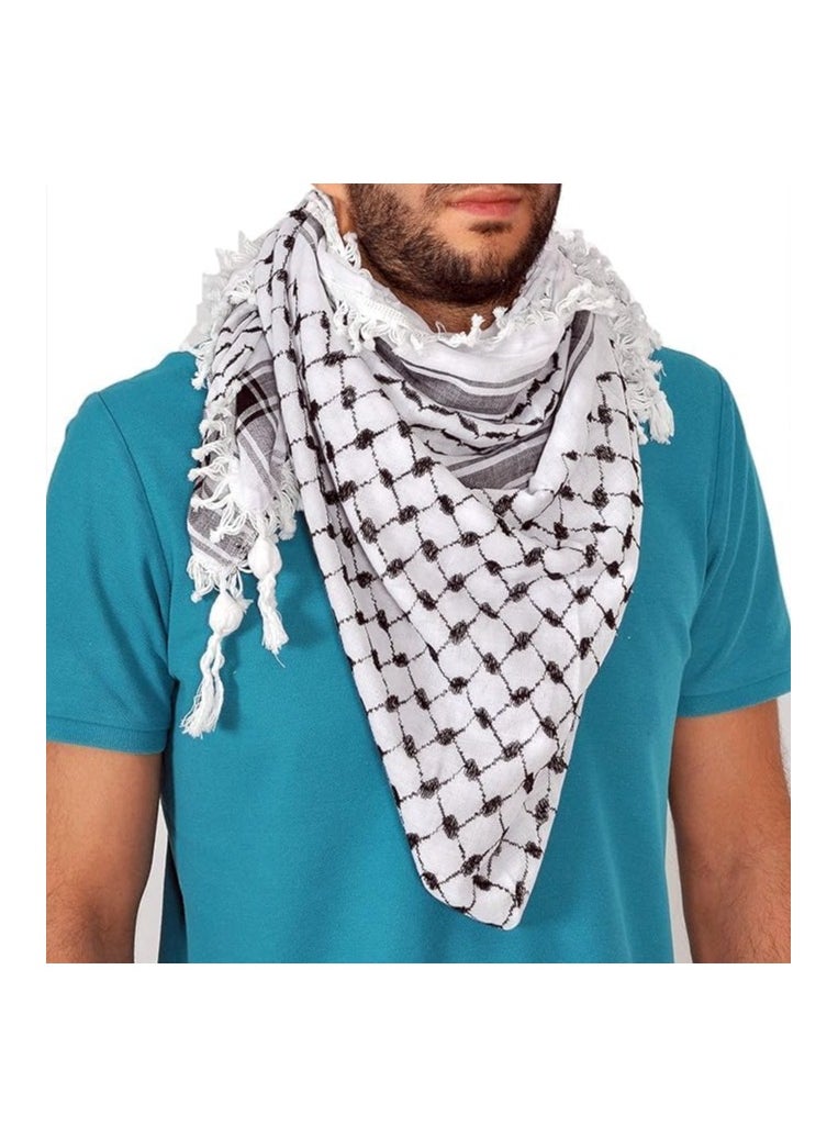 TRENDI LAND ZON Arabic Scarf Cotton Shemagh Keffiyeh Arab Scarf Made for Palestine NECK WRAP ARAB SCARF  - Image 2