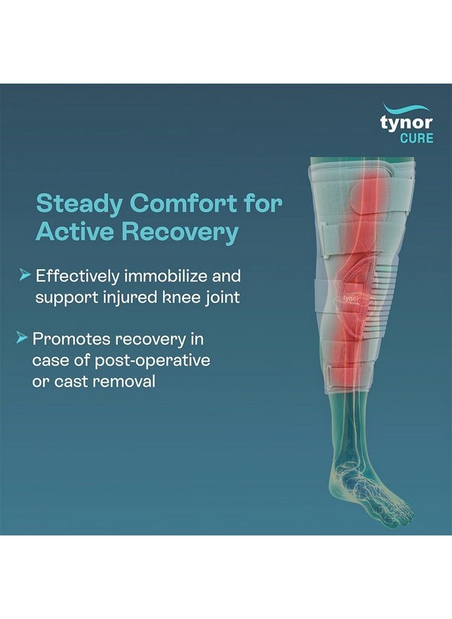 Tynor TYNOR Knee Immobiliser 19"/48cm, Grey, Large, 1 Unit  - Image 2