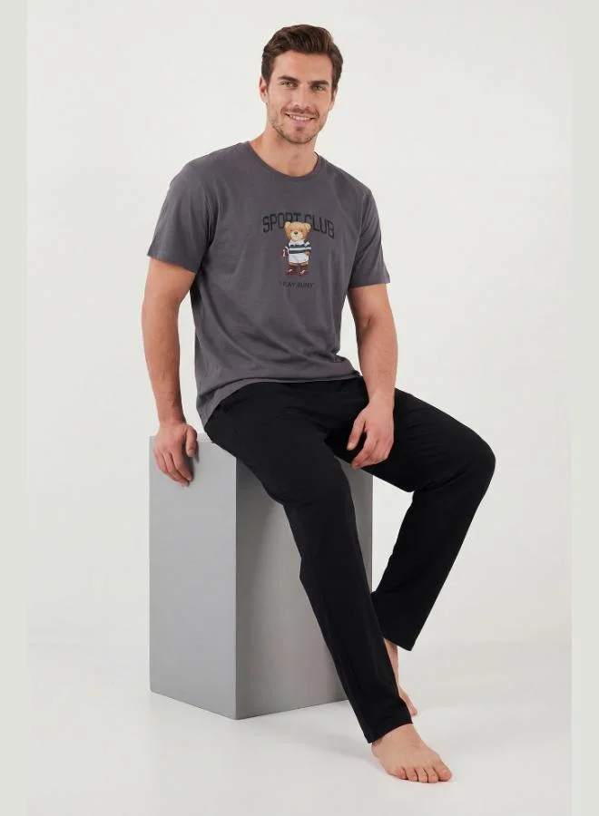 Buratti  Buratti Cotton Regular Fit Printed Pajama Set for Men PAJAMA SET 6096160 for Men | Best Price UAE