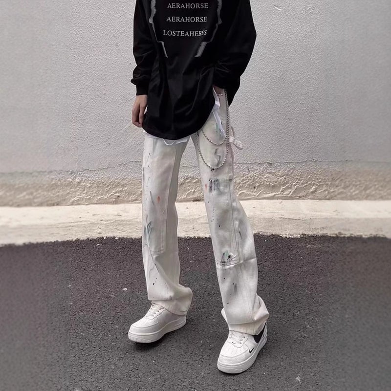 Unisex Casual Daily Denim Jeans - Image 2