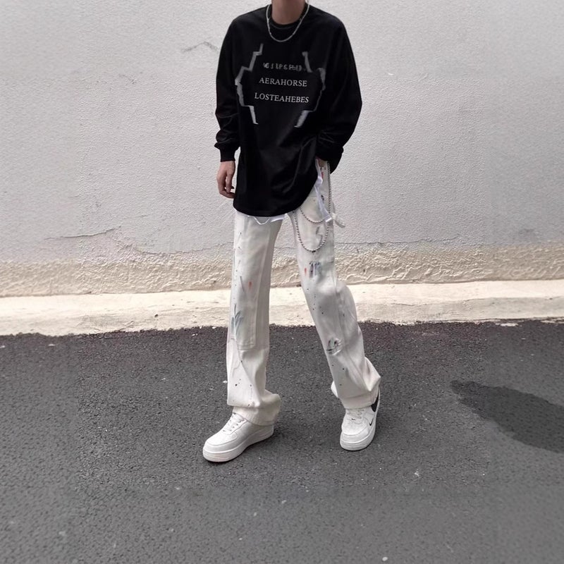 Unisex Casual Daily Denim Jeans - Image 3