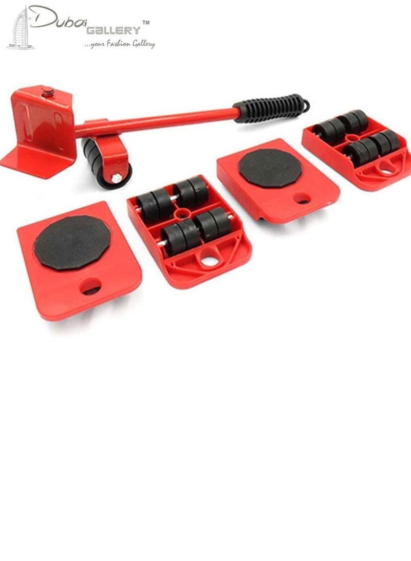 DubaiGallery Rotary Cutter 5Pcs Portable Plastic Hand Tool Set Furniture Transport Lifter Slide Mover Rollers - Image 1