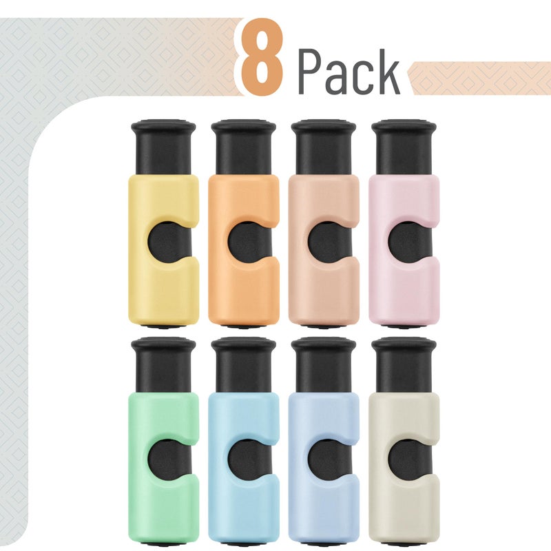 Mr. Pen- Squeeze And Lock Bread Bag Clips  8 Pack  Soft Pastel Colors  Squeeze And Lock Bread Clips Reusable - Image 2