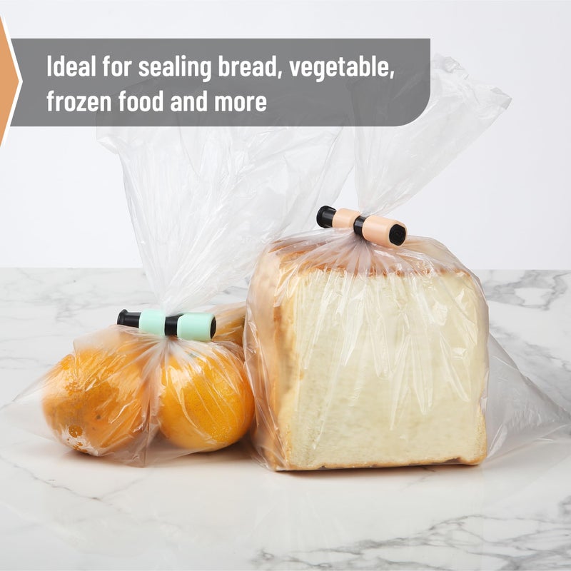 Mr. Pen- Squeeze And Lock Bread Bag Clips  8 Pack  Soft Pastel Colors  Squeeze And Lock Bread Clips Reusable - Image 5