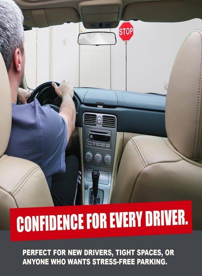 Securityman Garage Stop Sign Parking Aid (2 Pack) | Garage Stoppers for Your Vehicle - Easy Car Marker Sensor Indicator Assist Guide - Image 3