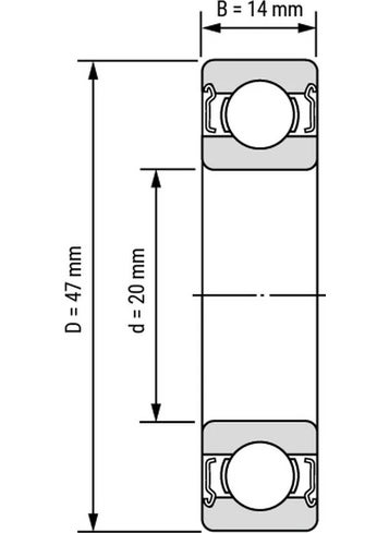 PRC 6204 Zz C3 Bearing - 10 Pieces  - Image 2