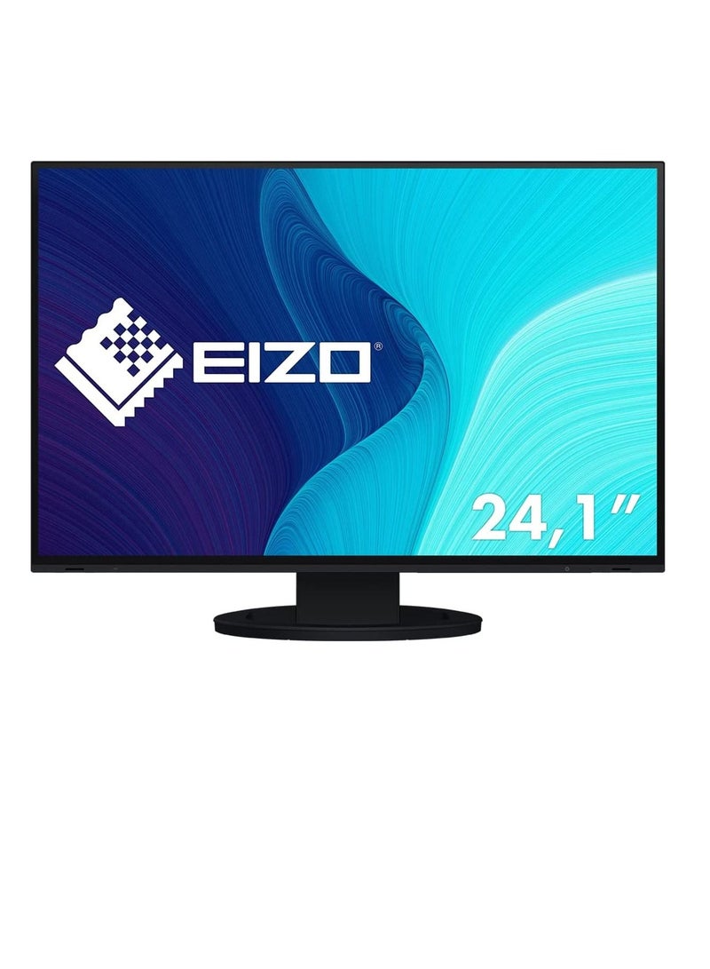 EIZO FlexScan EV2495-BK 61.1 cm (24 .1 Inch) Monitor (HDMI, USB 3.1 Hub, USB 3.1 Type C, RJ-45 LAN, DisplayPort, 5 ms Response Time, Resolution 1920 x 1200) Black - Image 2
