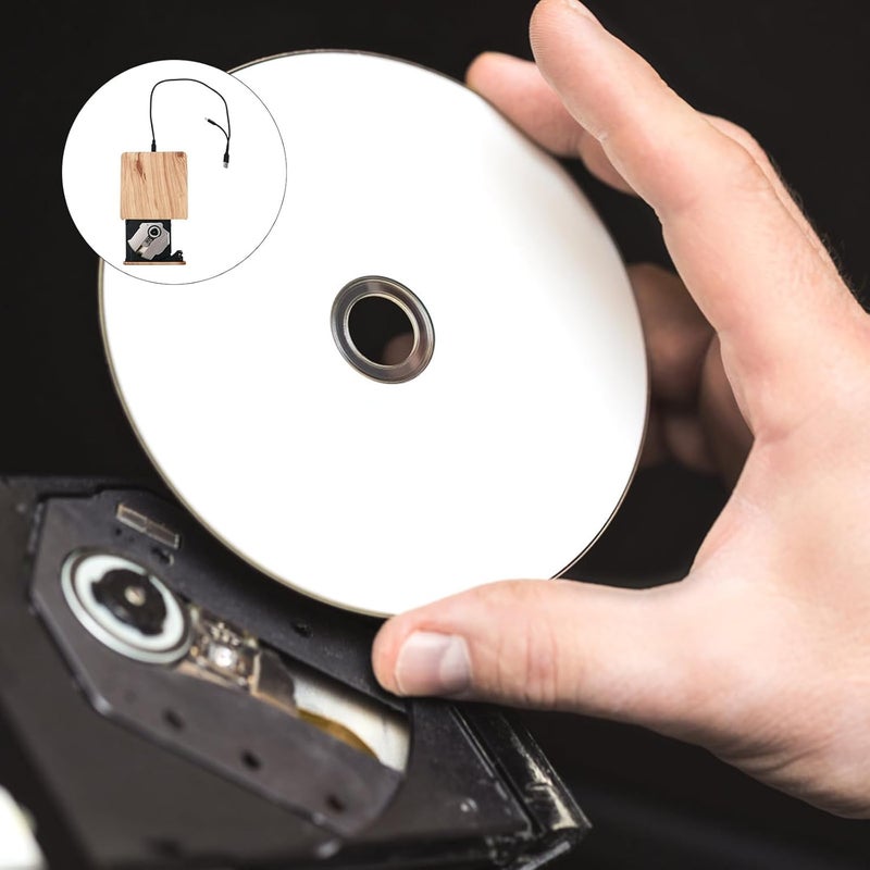 محرك أقراص DVD خارجي من Lurrose من نوع USB 3.0 Type-C، محرك أقراص CD/DVD محمول للحاسوب المحمول، قارئ أقراص ضوئية متوافق مع Windows. - Image 4