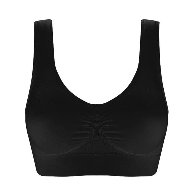 Double Layer Sports Bra with Chest Pad – Wire-Free Full Cup Women's Underwear - Image 4