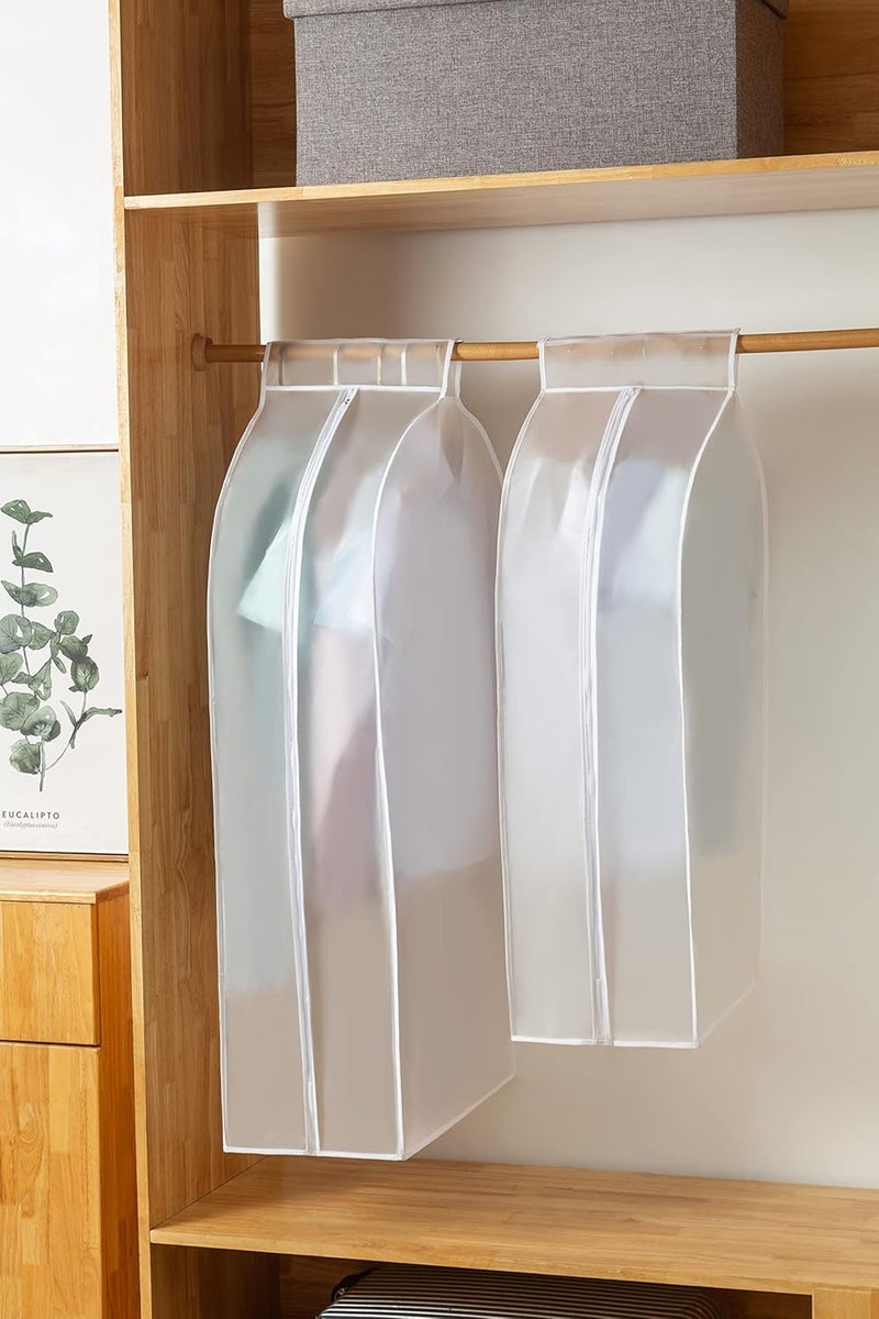 XIAKE Garment Bags M/oth-proof Dust Cover Coat Hanging Clothes Storage Bag Premium Thickened Clothing Organizer Moisture-proof Dust-proof Clothes Cover - Image 3
