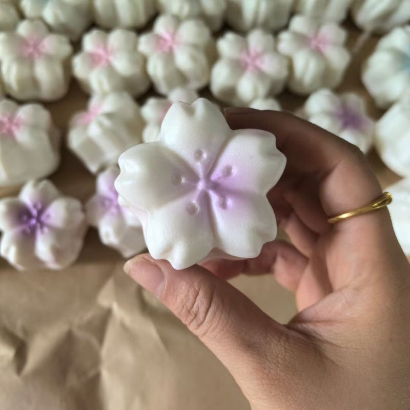 Slow Rise Sticky Sakura Cake Stress Relief Toy - Image 2