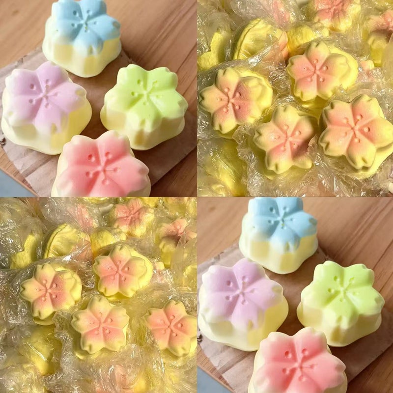 Slow Rise Sticky Sakura Cake Stress Relief Toy - Image 1