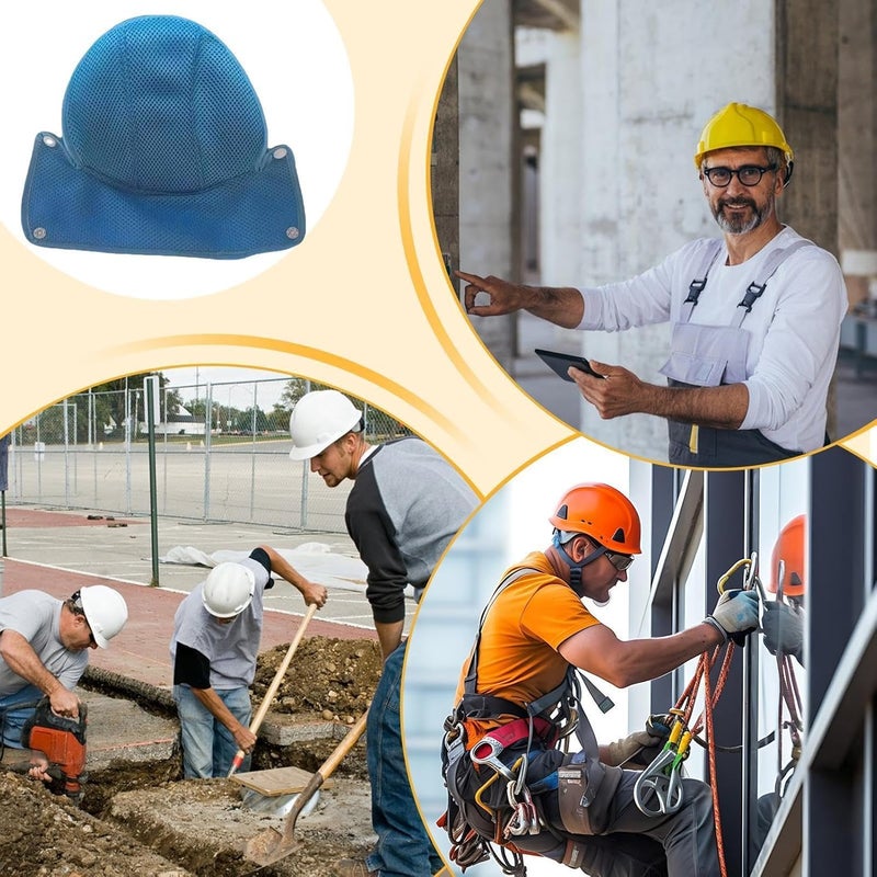 Construction Helmet Sweat Liner | Breathable Reusable Washable - Construction Hardhat Sweatband | for Adults Farmers Professional Agricultural Planting Roofing Landscaping Projects - Image 4