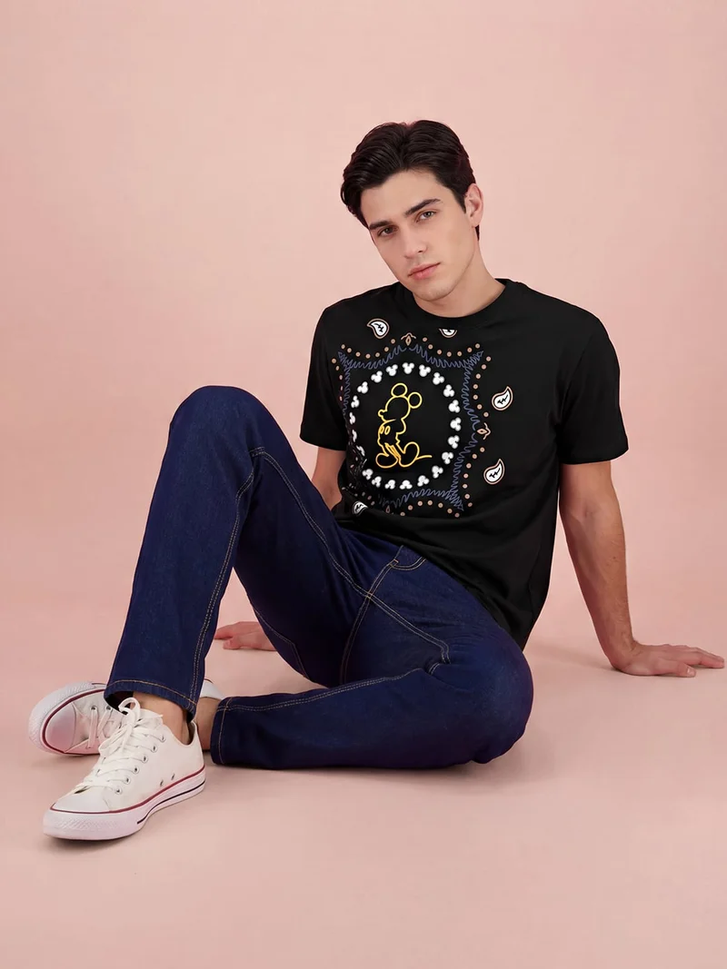 Being Human Men Mickey Mouse Printed T-shirt