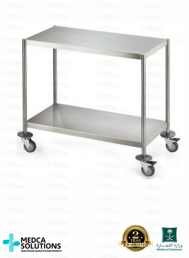 Medca Solutions Stainless Steel Medical Instrument Table with Wheels – High Quality by Medca Solutions - Image 1