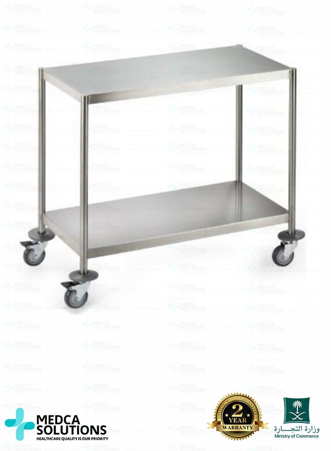 Medca Solutions Stainless Steel Medical Instrument Table with Wheels – High Quality by Medca Solutions - Image 2