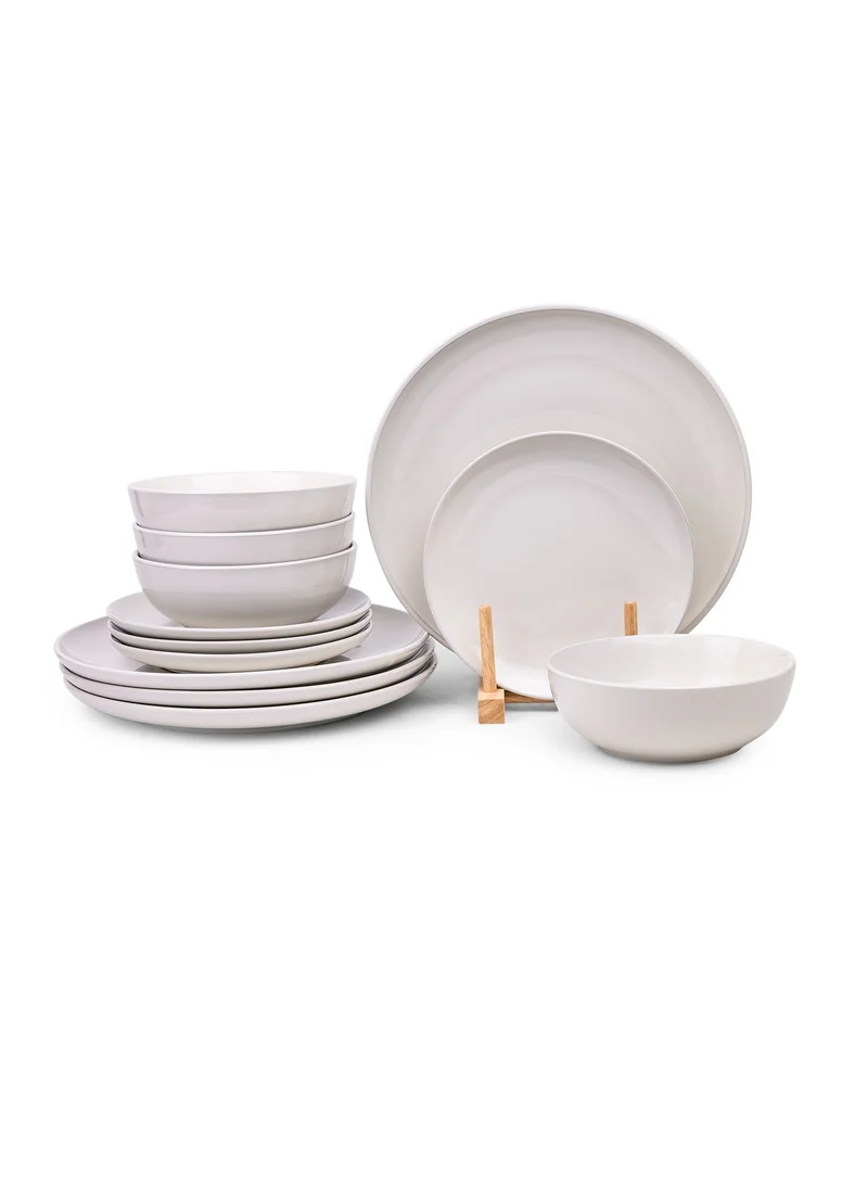 Cuisine Art Cuisine Art SAFA 12-Piece Glazed Dinner Set - Beige