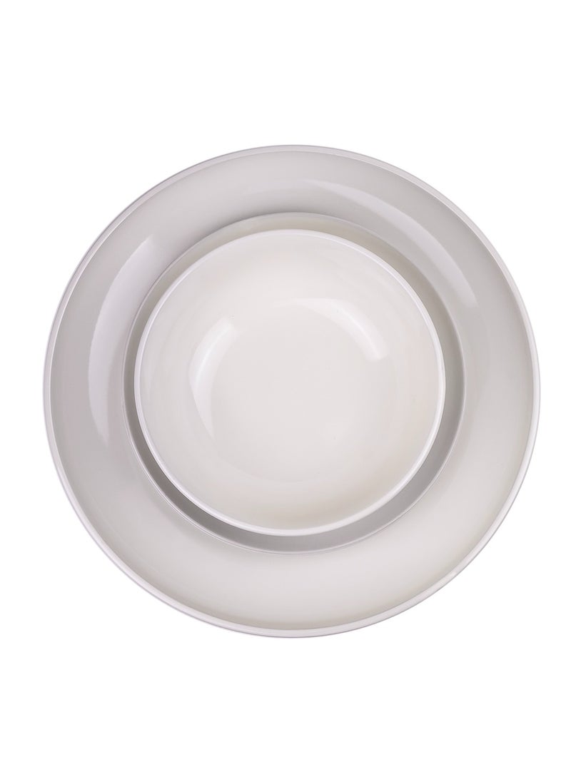 Cuisine Art - Cuisine Art SAFA 12-Piece Glazed Dinner Set - Beige - Image 1