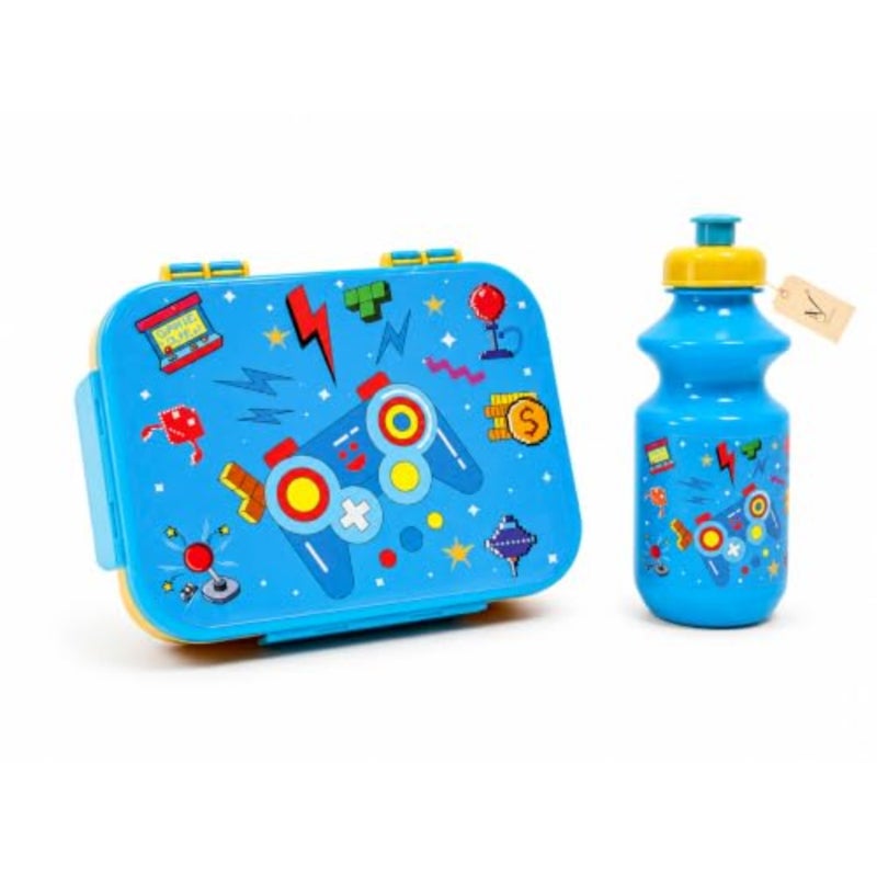 Lunch Box Combo with Water Bottle Protective Cover Leakproof, BPA Free, Insulated Tiffin Set for School, Toddlers - Image 1