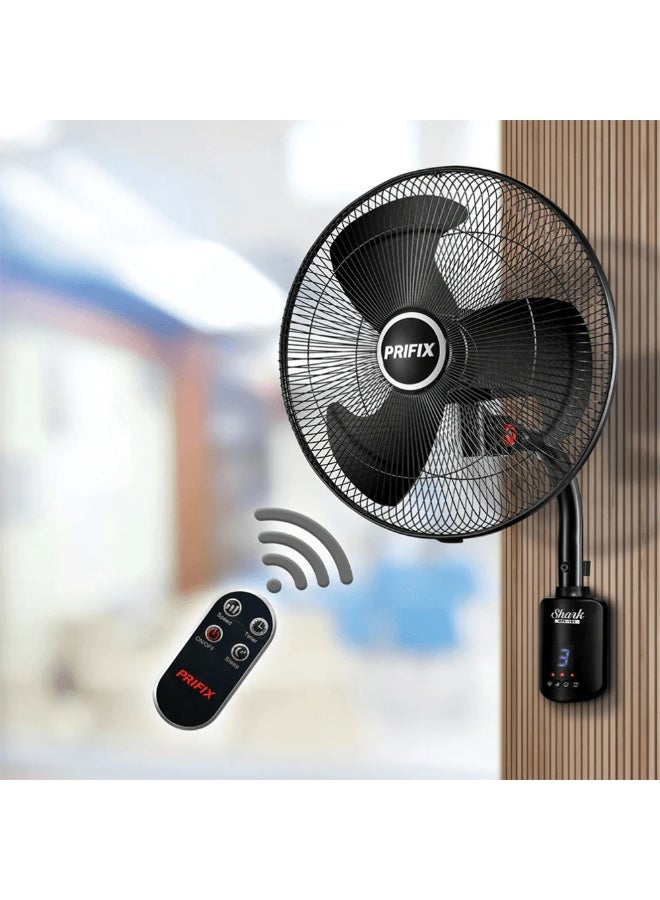 بريفيكس مروحة حائط بريفيكس شارك 18 بوصة مع ريموت كنترول أسود WFS-181 - Image 5