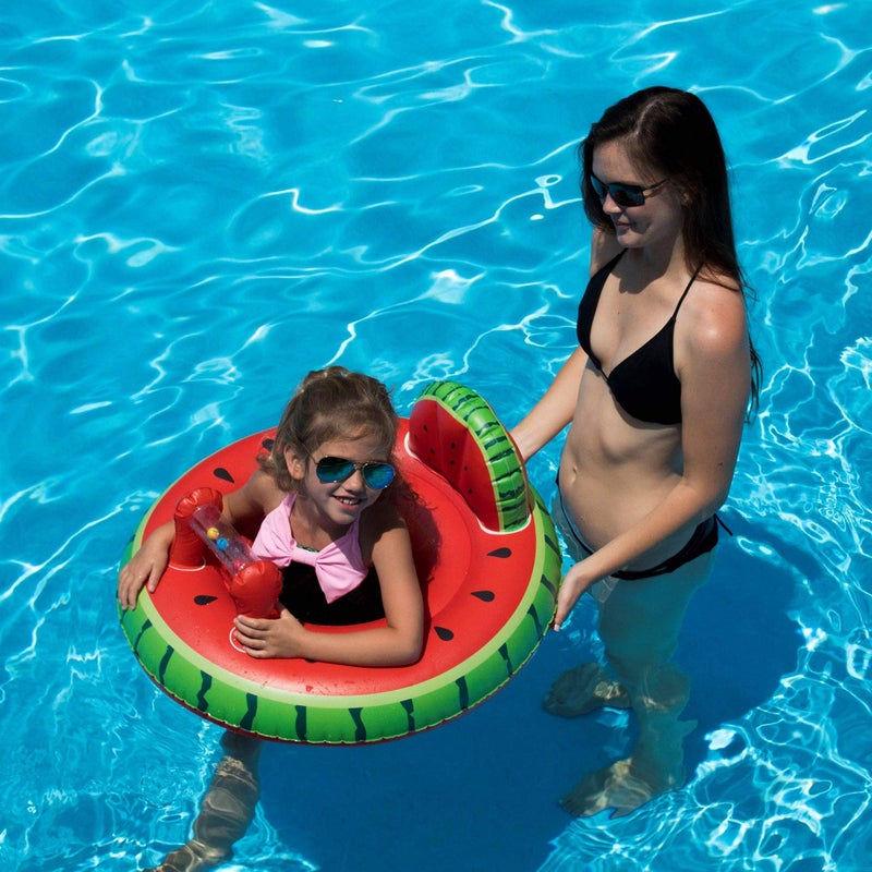 Swimline Inflatable Watermelon Baby Seat Float - Image 4