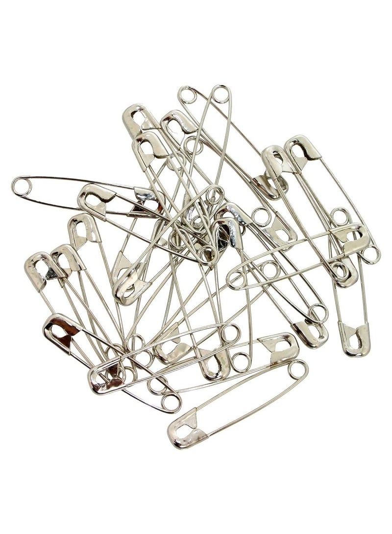 144 Pcs Safety Pins For Sewing Craft Accessories Of Length 35 mm Silver - Image 1