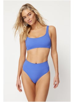 trendyol Saxe Blue Strapless High Waist High Leg Regular Bikini Set TBESS22BT0010  - Image 1