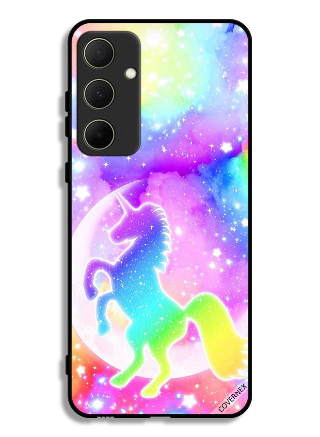 Covernex Samsung Galaxy A35 5G Protective Case Cover Rainbow Unicorn - Image 1