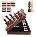 Demiwise Magnetic 2 in 1 Chess Set15 inch Chess Checkers SetWooden Handmade Folding Portable Travel Chess Board Game for AdultExtra 2 Queen with Manual and Storage Bag - Image 2