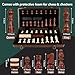 Demiwise Magnetic 2 in 1 Chess Set15 inch Chess Checkers SetWooden Handmade Folding Portable Travel Chess Board Game for AdultExtra 2 Queen with Manual and Storage Bag - Image 4