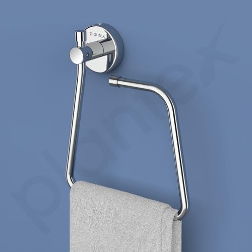 Plantex Stainless Steel Towel Hanger for Bathroom/Single Towel Rod/Towel Bar/Bathroom Accessories (18 Inch-Chrome - 1004) - Image 5
