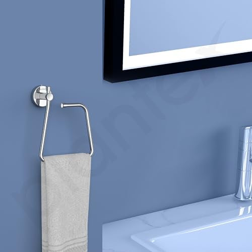 Plantex Stainless Steel Towel Hanger for Bathroom/Single Towel Rod/Towel Bar/Bathroom Accessories (18 Inch-Chrome - 1004) - Image 2
