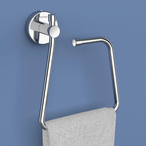 Plantex Stainless Steel Towel Hanger for Bathroom/Single Towel Rod/Towel Bar/Bathroom Accessories (18 Inch-Chrome - 1004) - Image 1