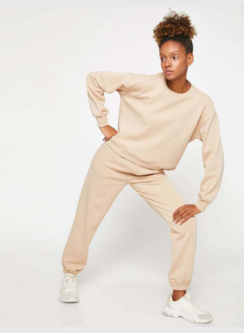 KOTON Basic Jogger Sweatpants Pocket Drawstring