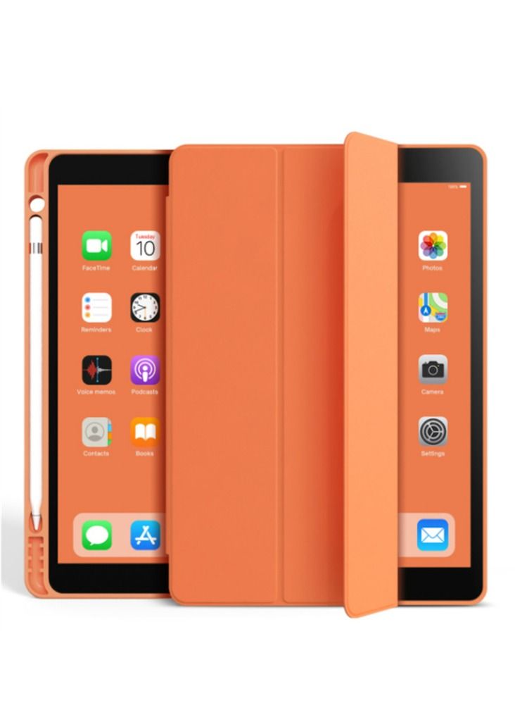 Loquat Orange IPad Case With Pen Slot
