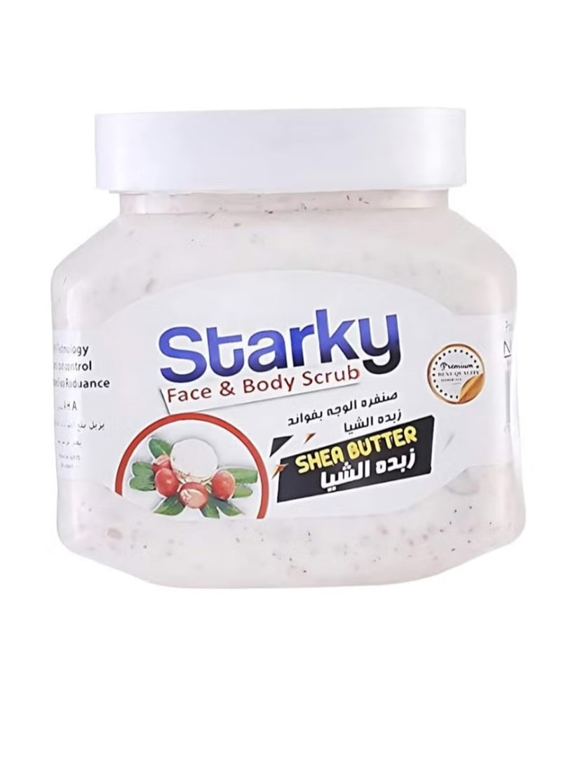 Starky Face And Body Scrub With Shea Butter White 300ml 