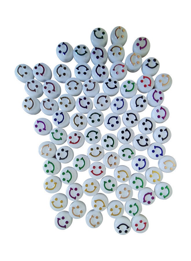 NIBEMINENT 300-Piece Craft Making Smiley Face Beads 0.10x0.6cm - Image 4