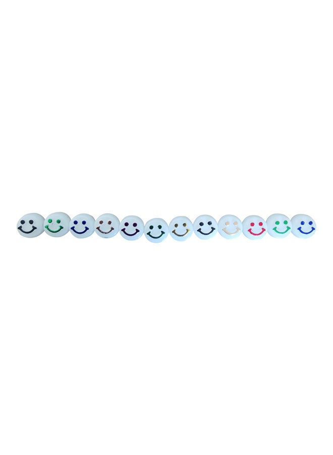 NIBEMINENT 300-Piece Craft Making Smiley Face Beads 0.10x0.6cm - Image 5