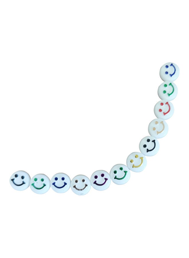 NIBEMINENT 300-Piece Craft Making Smiley Face Beads 0.10x0.6cm - Image 3
