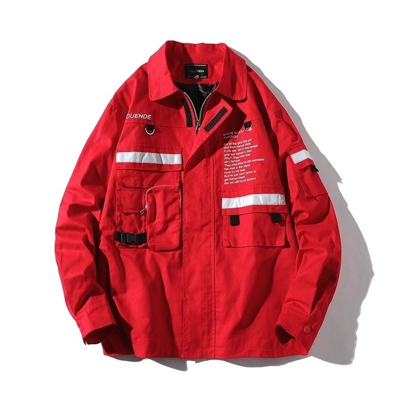 2020 Spring New Hip-Hop Couple Windbreaker Coat Men'S Fashion Loose Label Jacket Men'S Top - Image 1