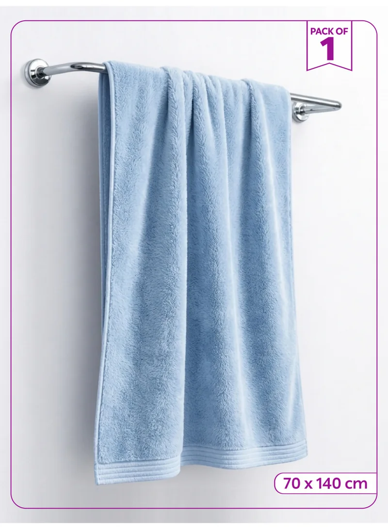 Donetella Bath Towel (1 Pack, 70 X 140 cm) - Microfiber 330 GSM - Super Soft, Highly Absorbent, Quick Drying Thick Bathroom Towels - Soft Hotel Quality for Bath and Spa